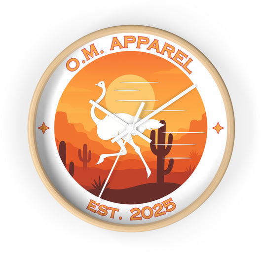 Ostrich Marketplace Wall Clock