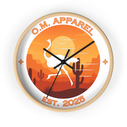 Ostrich Marketplace Wall Clock