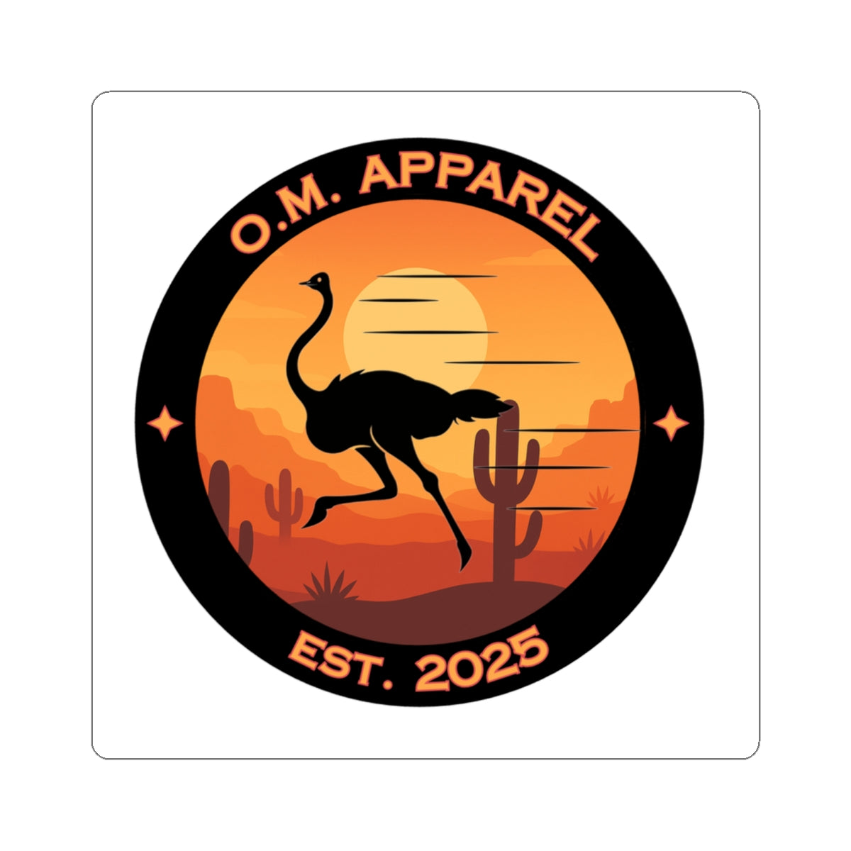 O.M. Apparel Stickers
